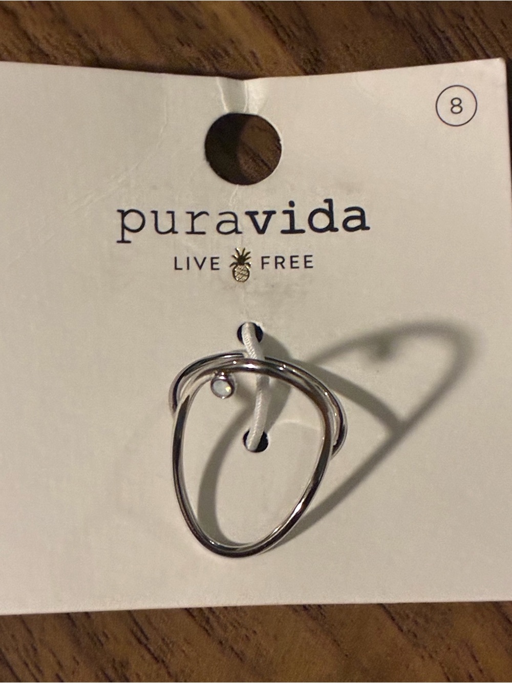 Pura Vida Silver Organic Loop Ring